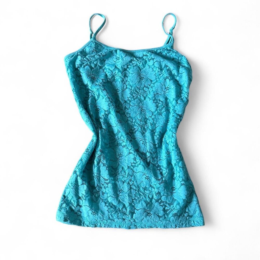 Y2K Aeropostale Blue Lace Cami Medium